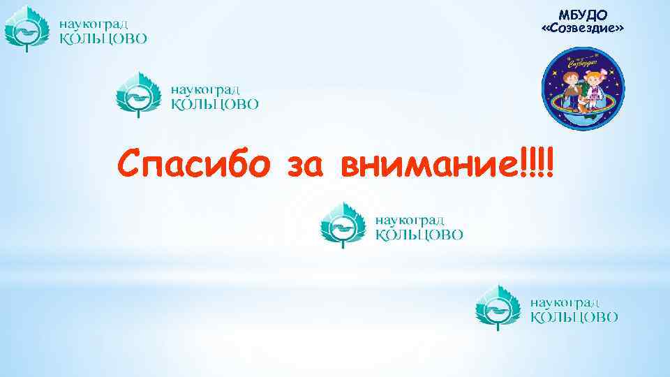     МБУДО    «Созвездие» Спасибо за внимание!!!! 