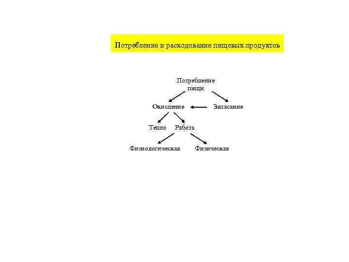 Потребление и расходование пищевых продуктов     Потребление    