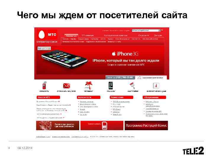   Чего мы ждем от посетителей сайта 4  09. 12. 2014 