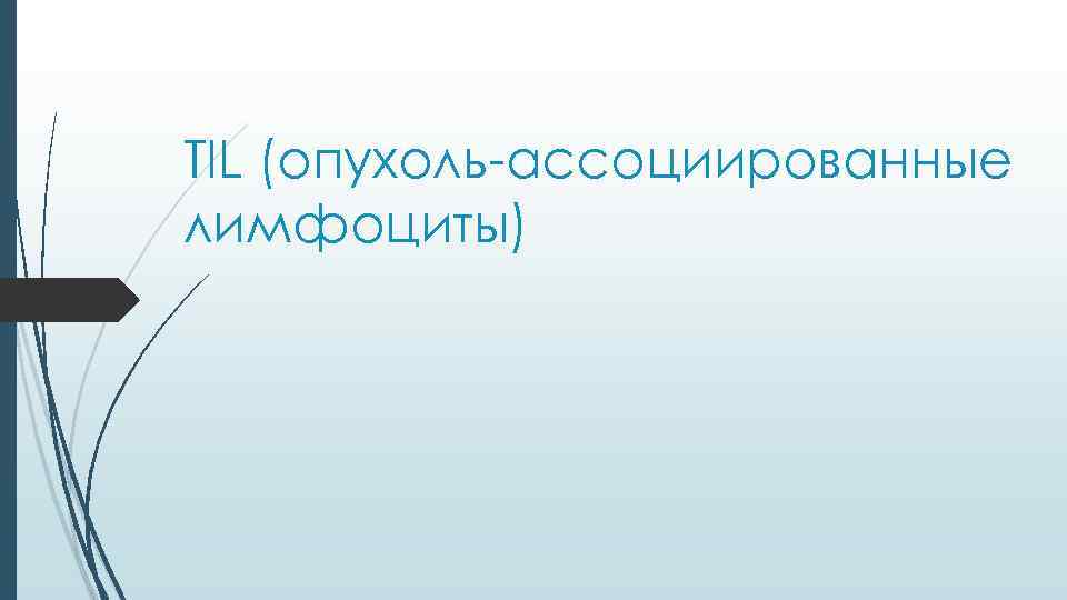 TIL (опухоль-ассоциированные лимфоциты) 