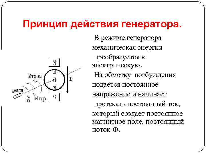 Режим генератора это