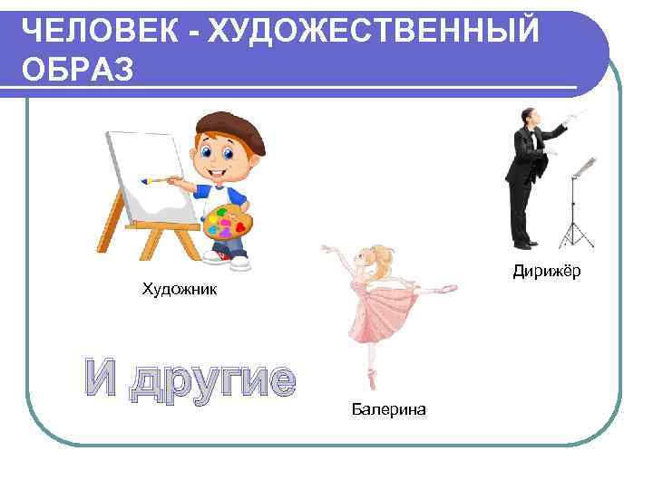 ЧЕЛОВЕК - ХУДОЖЕСТВЕННЫЙ ОБРАЗ      Дирижёр Художник  И другие