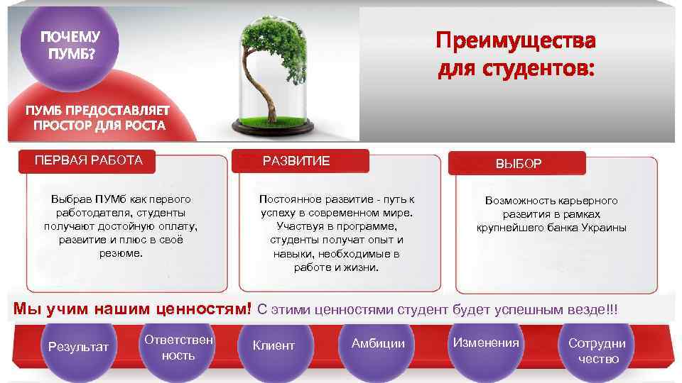 ПОЧЕМУ ПУМБ? Преимущества ПОЧЕМУ ПУМБ? Преимущества