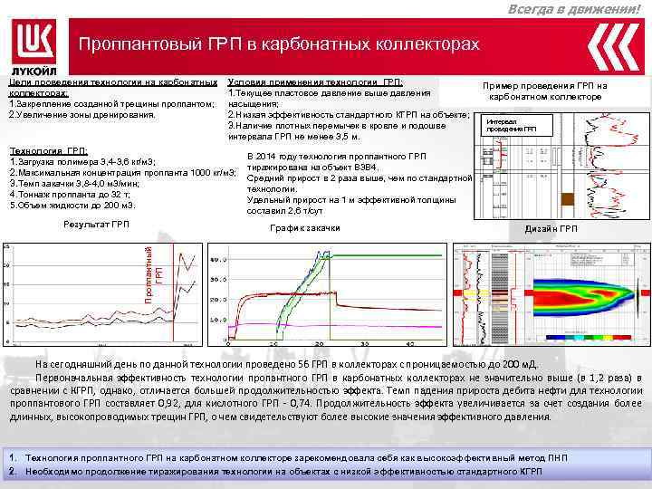      Всегда в движении!    Проппантовый ГРП в