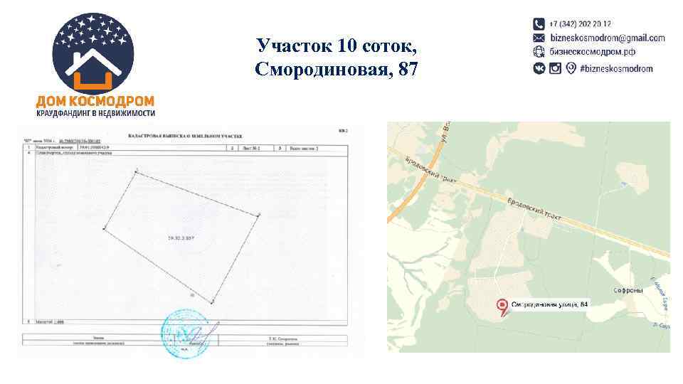 Участок 10 соток, Смородиновая, 87 