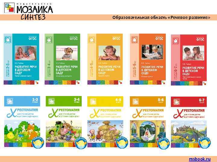 Образовательная область «Речевое развитие»       msbook. ru 