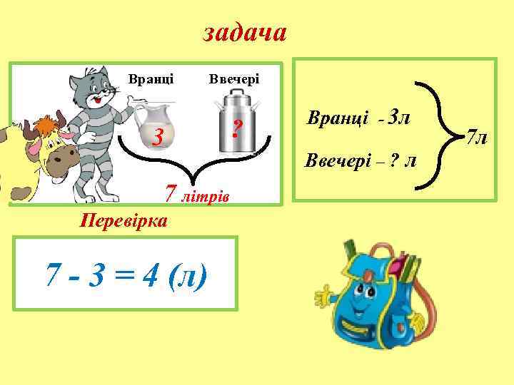     задача  Вранці  Ввечері     