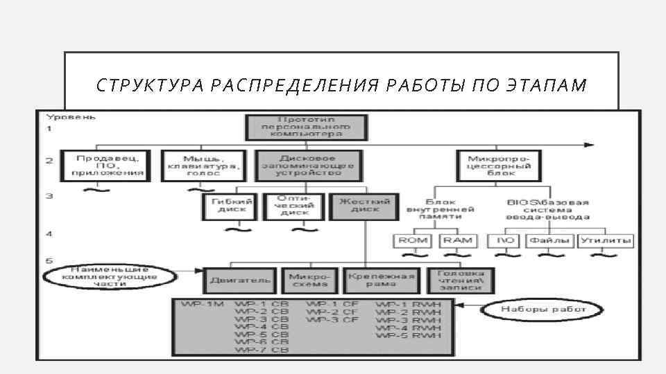 СТРУКТУРА РАСПРЕДЕЛЕНИЯ РАБОТЫ ПО ЭТАПАМ 