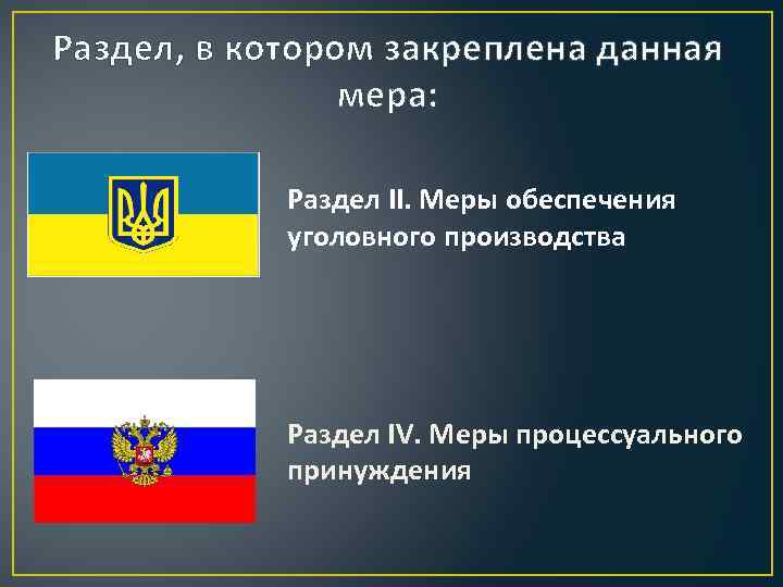 Раздел, в котором закреплена данная   мера:    Раздел II. Меры