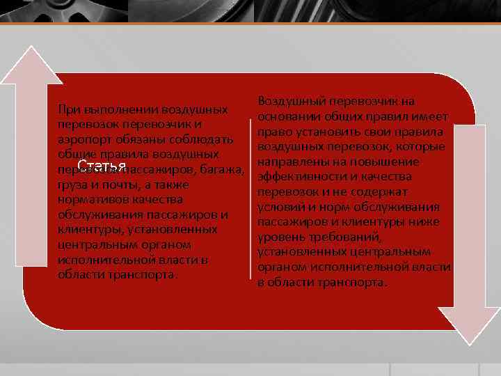       Воздушный перевозчик на При выполнении воздушных  