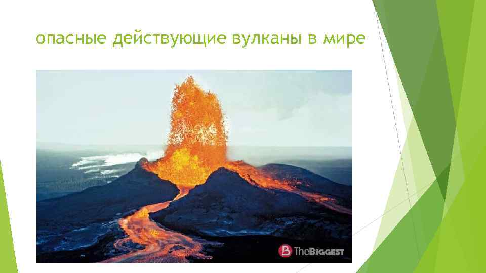 опасные действующие вулканы в мире 