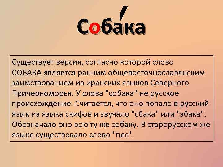 Состав слова собачонку