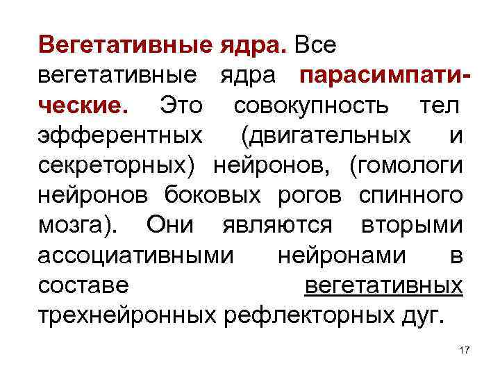 Совокупность тел. Вегетативные ядра. Вегетативное ядро функции. Вегетативные ядра в ЦНС. Вегетативные ядра имеют.