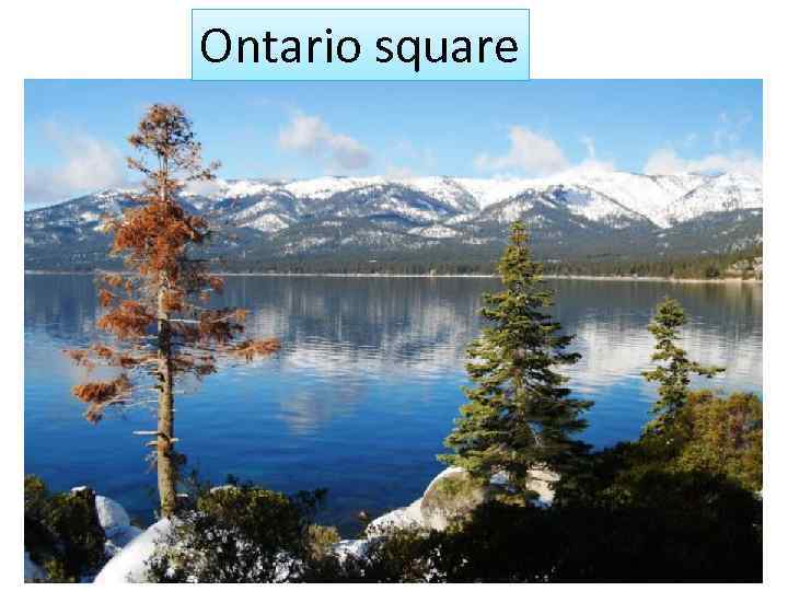 Ontario square 