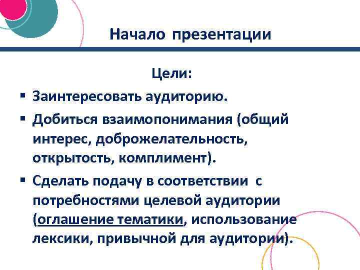 Как начинать презентацию