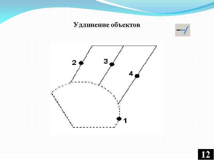 Удлинение объектов 12 12 