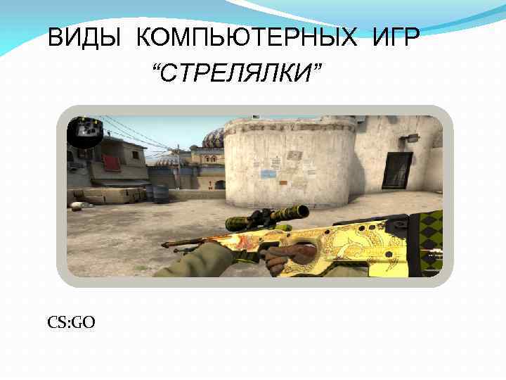 ВИДЫ КОМПЬЮТЕРНЫХ ИГР “СТРЕЛЯЛКИ” CS: GO 