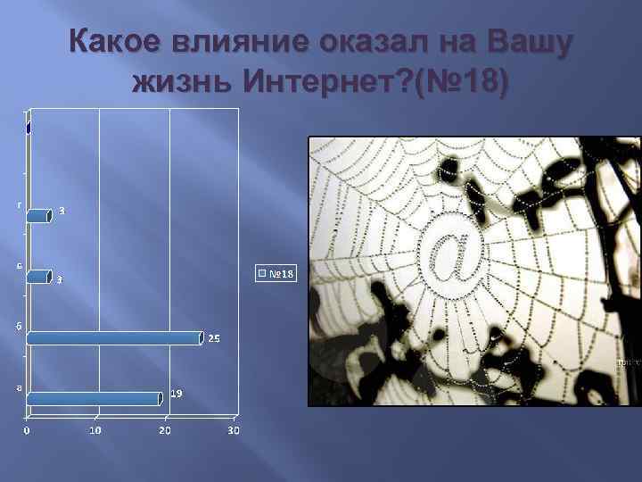 Какое влияние оказал на Вашу жизнь Интернет? (№ 18) 
