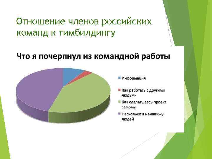 Отношение членов российских команд к тимбилдингу 