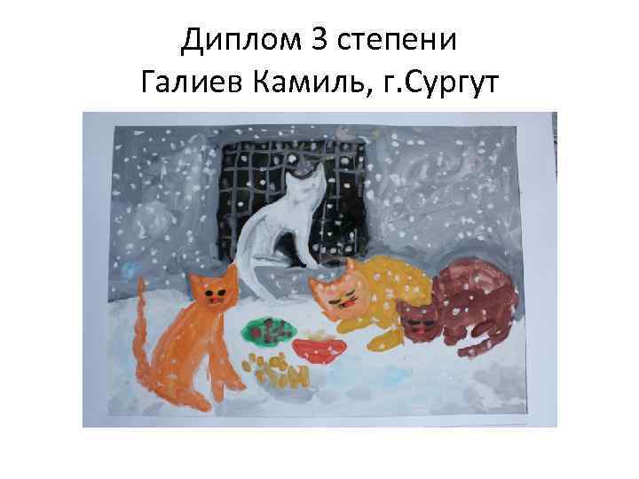 Диплом 3 степени Галиев Камиль, г. Сургут 