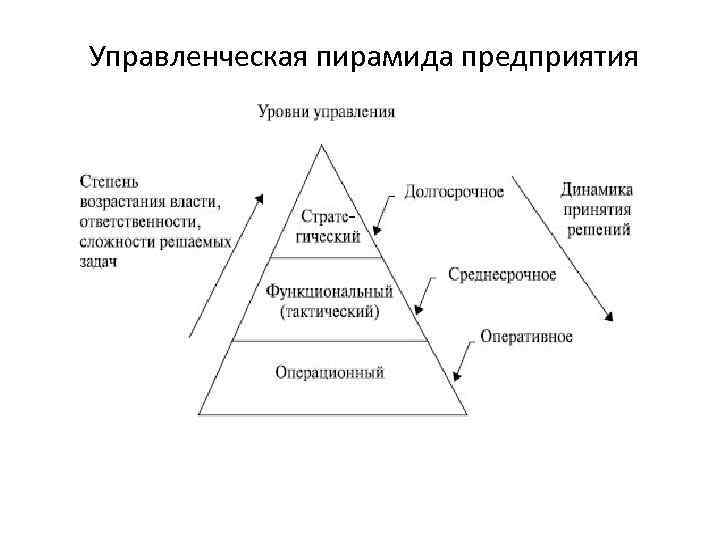  Управленческая пирамида предприятия 