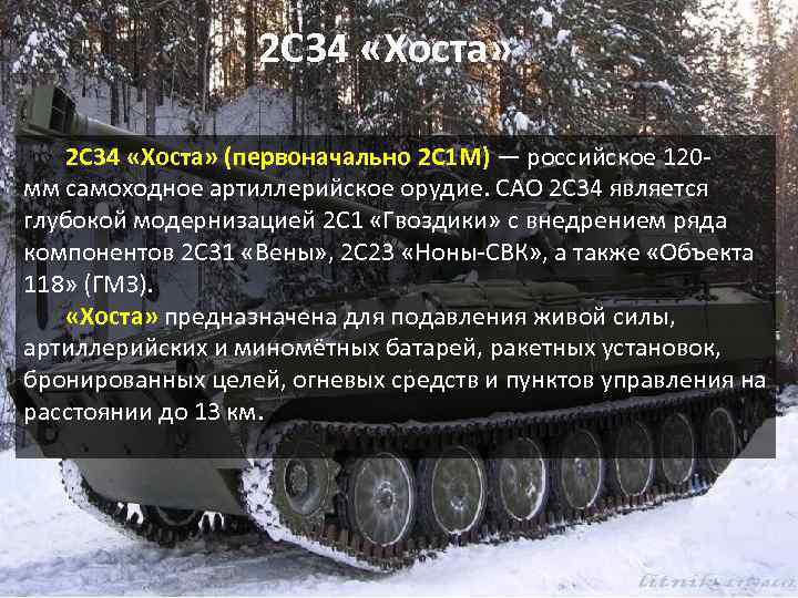  2 С 34 «Хоста» (первоначально 2 С 1 М) — российское 120 мм