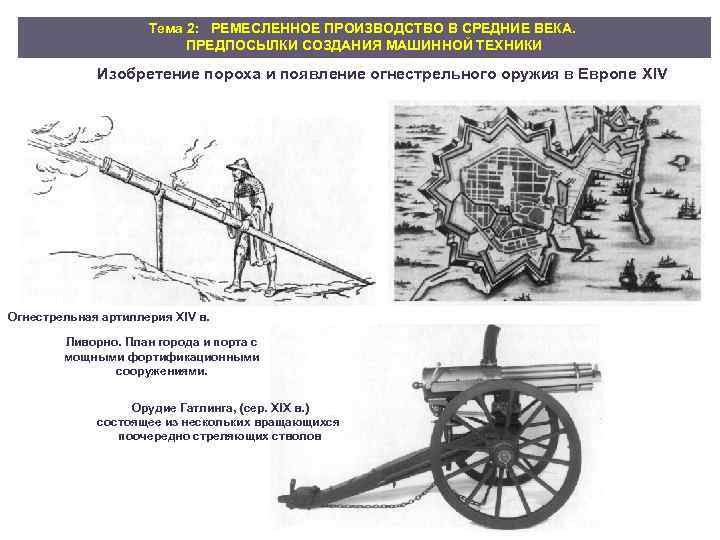 Проект история оружия от средних веков до нового времени