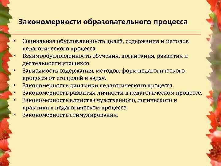 2 образовательный процесс