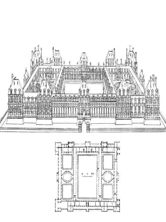 Тюильри. Ф. Делорм. Начат 1563 г. 