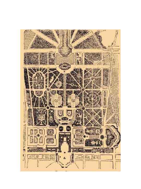 План Версальского парка 