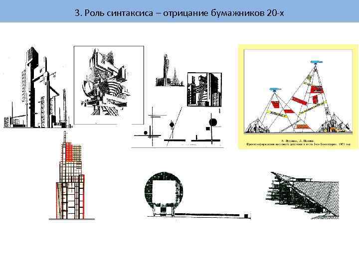 3. Роль синтаксиса – отрицание бумажников 20 -х 