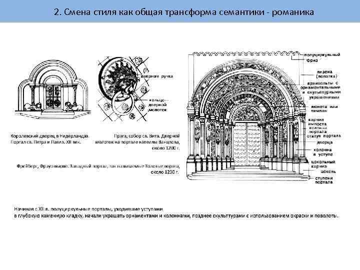 2. Смена стиля как общая трансформа семантики - романика 