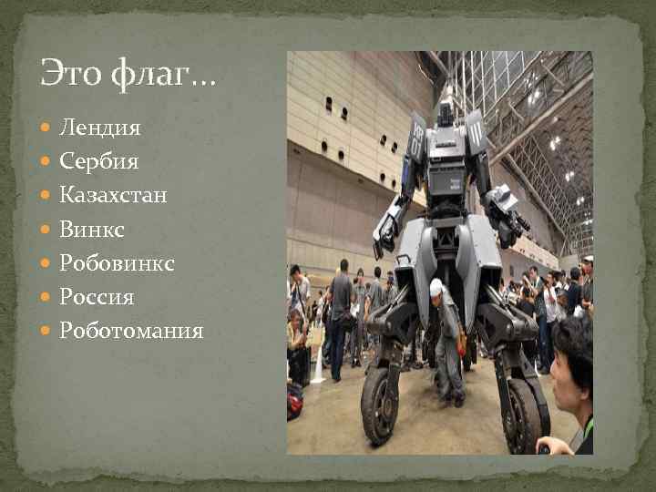 Это флаг… Лендия Сербия Казахстан Винкс Робовинкс Россия Роботомания 