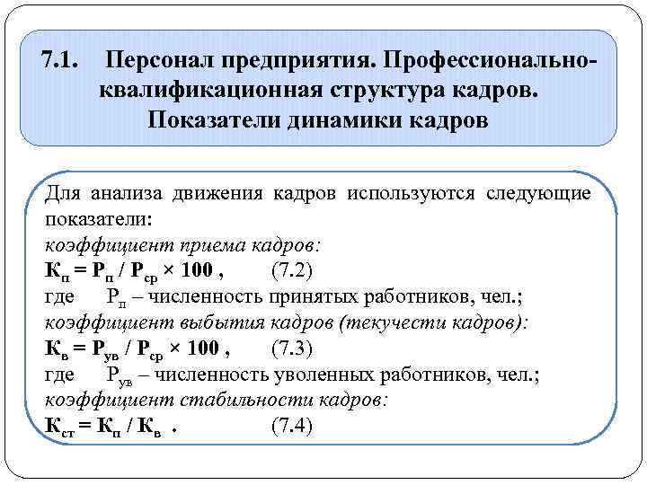 Стабильность кадров формула