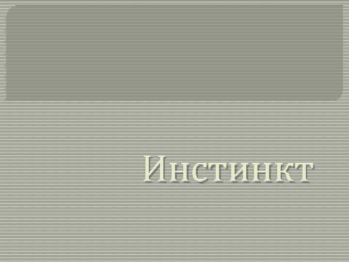 Инстинкт 