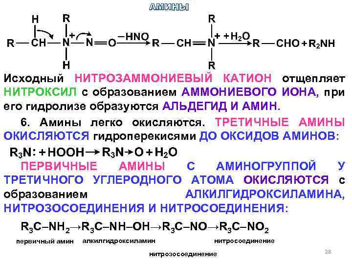 Гидролиз органического вещества с образованием двух солей. Гидролиз азотсодержащих органических соединений. Окисление гидроперекиси. Гидролиз азотсодержащих соединений.