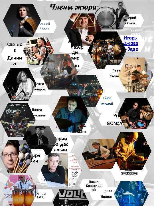 Члены жюри: Валерий Бобков Алексей Чижик Игорь Джава д-Заде Антон Вла Назар ди ко