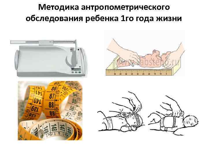 Методика антропометрического обследования ребенка 1 го года жизни 