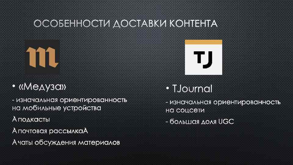 ОСОБЕННОСТИ ДОСТАВКИ КОНТЕНТА • «МЕДУЗА» • TJOURNAL - ИЗНАЧАЛЬНАЯ ОРИЕНТИРОВАННОСТЬ НА МОБИЛЬНЫЕ УСТРОЙСТВА -