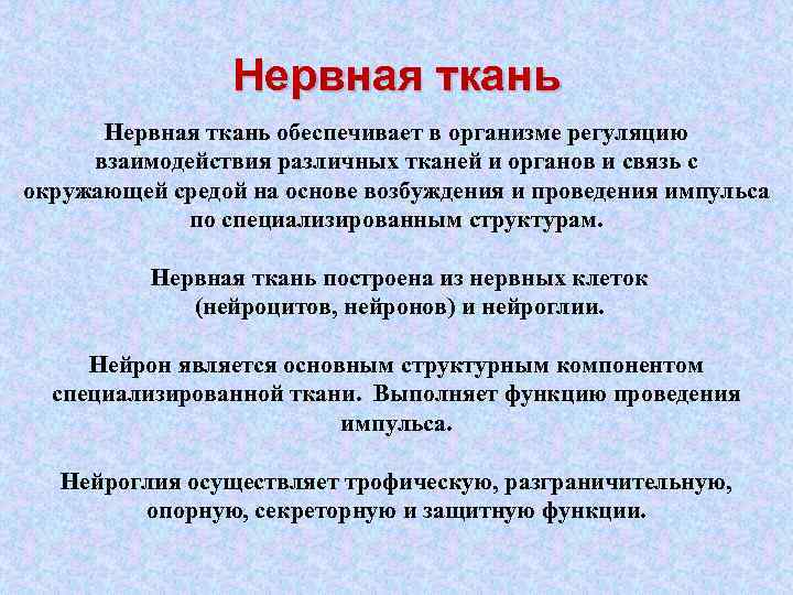 Исследование тканей