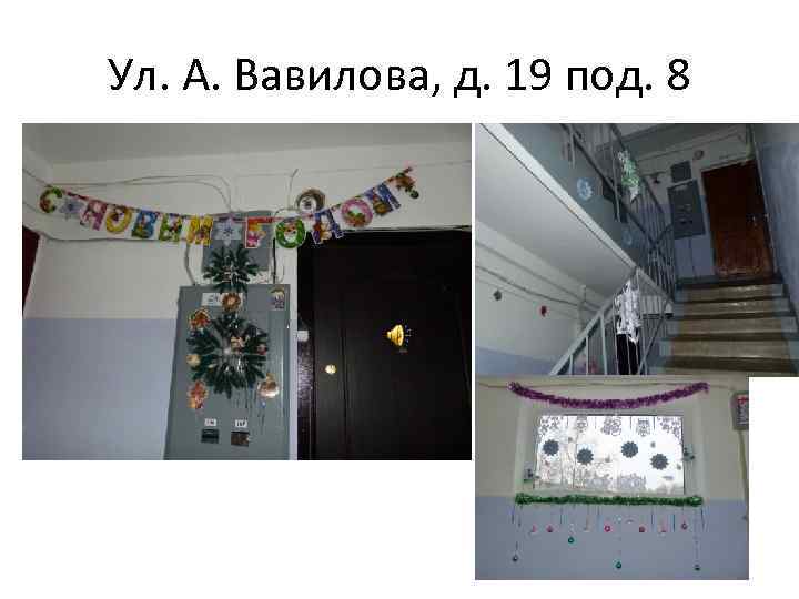 Ул. А. Вавилова, д. 19 под. 8 