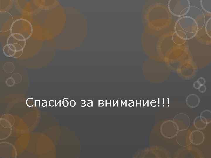 Спасибо за внимание!!! 