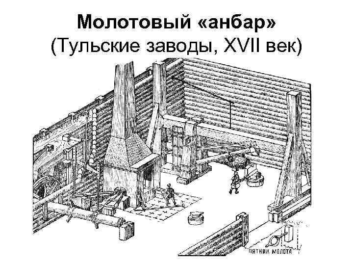 Молотовый «анбар» (Тульские заводы, XVII век) 