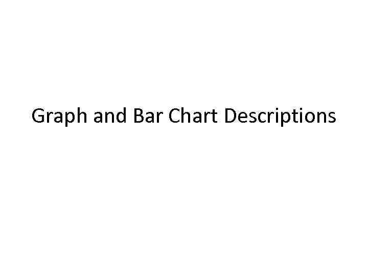 Graph and Bar Chart Descriptions 