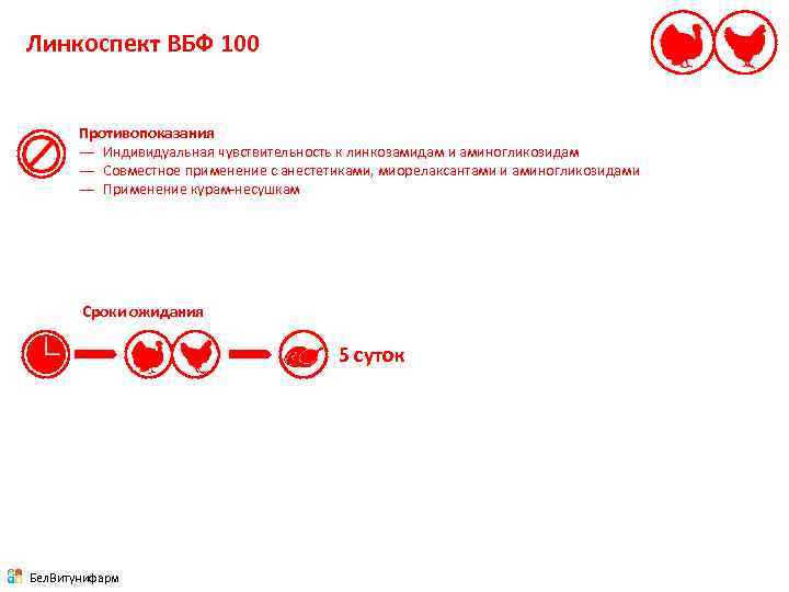 Линкоспект ВБФ 100 Противопоказания — Индивидуальная чувствительность к линкозамидам и аминогликозидам — Совместное применение