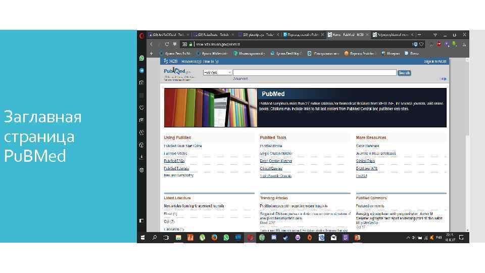Заглавная страница Pu. BMed 
