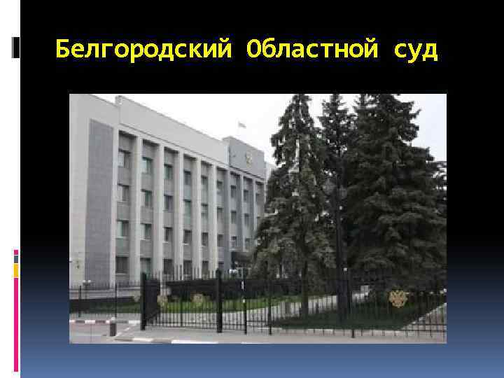 Белгородский Областной суд 