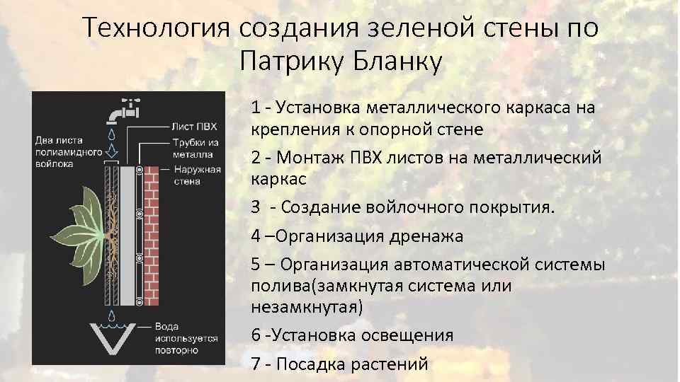 Технология создания зеленой стены по Патрику Бланку 1 - Установка металлического каркаса на крепления