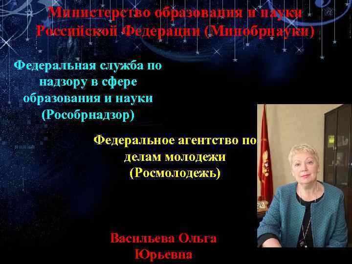 Министерство образования и науки Российской Федерации (Минобрнауки) Федеральная служба по надзору в сфере образования