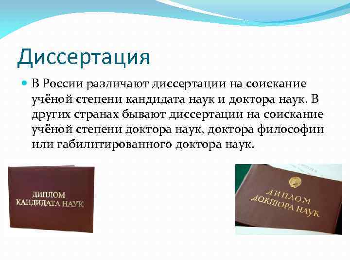 Диссертация на соискание ученой степени кандидата наук